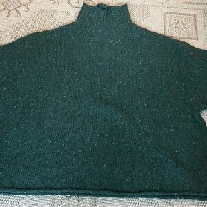 J. Crew Dark Green Turtleneck Sweater